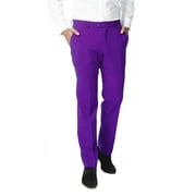 OppoSuits Mens Purple Prince Solid Color Suit