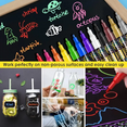 thumbnail image 5 of Liquid Chalk Markers for Blackboard & Glass, 12 Pack Dry Erase Marker Pens,Window Marker, Liquid Chalk Pens for Acrylic Dry Erase Board, Mirror, Car, Glass,Signs,Thin Chalkboard,1mm Point, 5 of 7