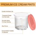 thumbnail image 3 of 4 Pack Ice Cream Pint Containers, Replacement for Ninja Creami Pints and Lids 16oz, Compatible with NC299AMZ & NC300s Series Creami Ice Cream Makers, BPA Free, Dishwasher Safe, 3 of 7