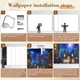 thumbnail image 5 of Wallpaper Fantasy Bookshelf Space Library Gothic Galaxy Castle Peel and Stick Wall Murals 69"H x 96"W Removable PVC Wall Paper Self-Adhesive Wall Paintings Art Decor for Book Lovers Bookworm, 5 of 7