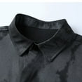 thumbnail image 3 of Xzbqbs Mens Workwear Jacket Button Down Y2k Printed Streetwear Shacket Fashion Casual Oversized Lightweight Collared Shirt Jackets, 3 of 8