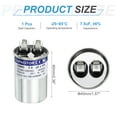 thumbnail image 2 of Uxcell 7.5MFD CBB65 Run Start Capacitor 7.5uF, 370/440V Round AC Capacitor for AC Motor Run, HVAC, Air Conditioner, Condenser Motors, 2 of 5