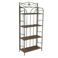thumbnail image 1 of Pemberly Row 4 Tier 24" Bakers Rack in Antique Brown, 1 of 2