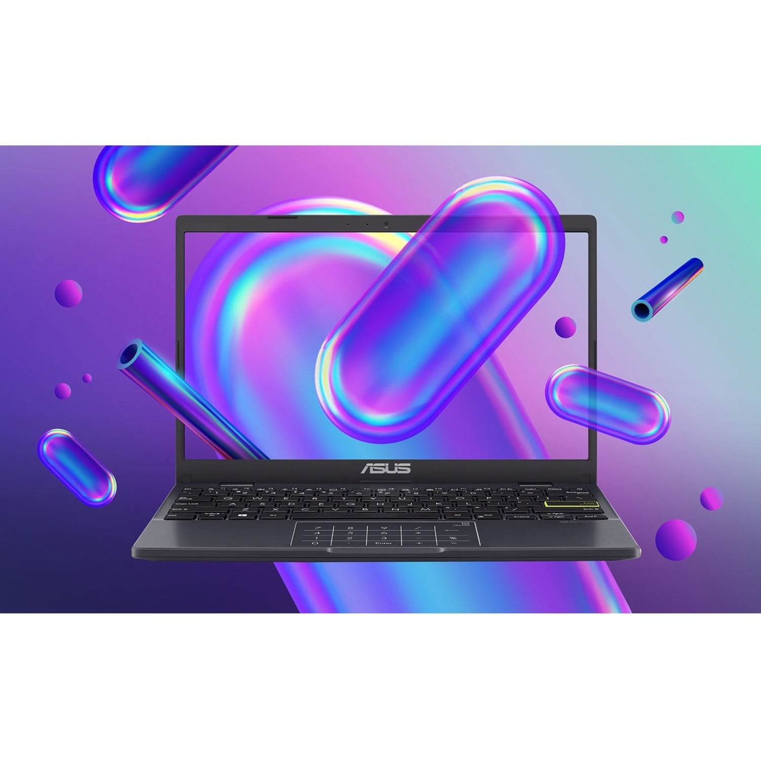Asus Vivobook Go 12 11.6" Laptop, Intel Celeron N4500, 128GB SSD, Windows 11 Home in S mode, L210KA-ES04