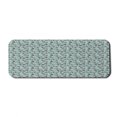 thumbnail image 1 of Floral Computer Mouse Pad, Rhythmic Curlicue Flowers Leaves Classic Print with Shadows Silhouettes, Rectangle Non-Slip Rubber Mousepad Large, 31" x 12", Pale Seafoam and Brown, by Ambesonne, 1 of 2