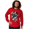 thumbnail image 5 of Live Fast Eagle Skull Dice Tattoo Long Sleeve TShirt Men Women Brisco Brands L, 5 of 6