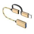 thumbnail image 3 of US Bto Micro Adapter,Gold USB 3.0 OTG USBC Adapter Cable US Bto Micro OTG Cable User-Friendly Design, 3 of 8