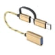 thumbnail image 2 of Cable Adaptador ANGGREK USB 3.0 A a Tipo C dorado, 2 of 8