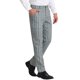 thumbnail image 4 of Pantalones de hombre INSPIRE CHIC de cuadros, corte regular, frente plano, elásticos, a rayas, 38 gris y negro, 4 of 7