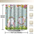 thumbnail image 3 of Luxcidy Easter Shower Curtain Sets, 4 Pcs Shower Curtain Sets with Non-Slip Rugs, Toilet Lid Cover and Bath Mat, Easter Bathroom Curtain Decor Set with 12 Hooks, 3 of 8