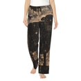 thumbnail image 1 of Fotbe Starry Night Black Sheep Pantalones de Pijama para Mujer, Pantalones de Dormir, Pantalones Pj con Cordón y Bolsillos-XX-Large, 1 of 6