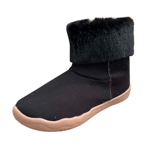 Snow Boots for Women,Elevated High Top Winter Boots for Women With And Superior Traction In Cold Snowy Conditions,Winter Boots for Women,Black,7.5