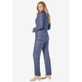 thumbnail image 3 of Jessica London Women's Plus Size Two Piece Single Breasted Pant Suit Set, 3 of 5