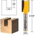 thumbnail image 5 of Yonico 5 Bit Straight/Dado Router Bit Set - 1/4" Shank - 14522q, 5 of 7