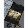thumbnail image 3 of Pastell Merry Met T-Shirt Womens -Charlotte Bird Designs, Female Regular Fit, 3 of 4