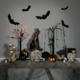 thumbnail image 3 of Northlight Skull in Witches Hat with Crow Halloween Decoration - 22.75", 3 of 8