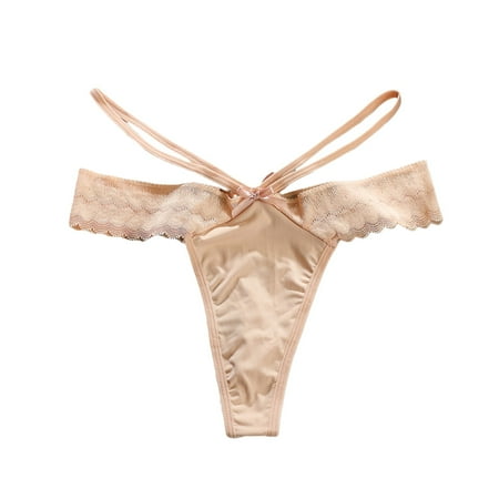JDEFEG Underwear Women Pack Breathable Sexy Design Panty Brief High Rise Cotton Comfortable Sexy Look Ladies Underwear Beige Size M
