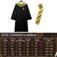 thumbnail image 4 of Disfraz De Alfarero Magic Robe Cape Capa con capucha para juegos de rol para adultos y niños (Amarillo 2PCS 125) Sywqhk libre de BPA, 4 of 8