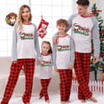 thumbnail image 3 of Pijamas familiares a juego de Navidad, conjuntos de pijamas a cuadros blancos y negros, Santa Hustle Christams en julio, 3 of 3