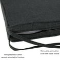 thumbnail image 4 of Greendale Home Fashions 18 x 18 in. Carbon Outdoor Dining Seat Cushion (4-Pack), 4 of 6