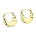 thumbnail image 2 of Eosunjian Chunky Gold Ear Cuff Earrings for Women Minimalist Oval Earrings Cartilage Stud Huggie Hoop Earrings Golden, 2 of 13