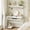white, variant on NEWSENDY Industrial Style Multi-tier Standing Computer Desk with Keyboard Tray & Storage Shelves, Sturdy Home Office Workstation for Adults