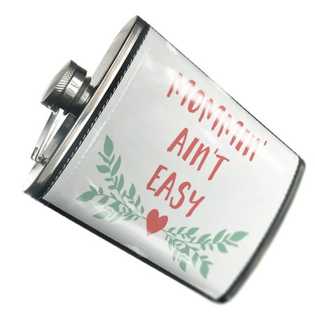 

NEONBLOND Flask Mommin Ain t Easy Mother s Day Heart with Leaves