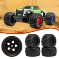 thumbnail image 6 of 4 Pieces RC Wheels Rims Tires Aggressive Tooth Pattern for 1:18 RC Car Accessories Replacement Parts, 6 of 9