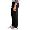 thumbnail image 5 of Hanes EcoSmart Men's Fleece Sweatpants, Value 2-Pack, 32" Black/Light Steel M, 5 of 7