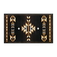 thumbnail image 2 of BizChair Southwest Native, Area Rug, Brown Black Beige Ivory (2 Feet X 3 Feet 4 Inch Mat), 2 of 7