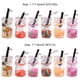 thumbnail image 4 of Wosthever Llavero multiusos Mini dijes forma de fruta llavero con etiqueta botellas de resina colgante fresa mujer accesorio llavero Artesanía, 4 of 6
