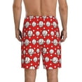 thumbnail image 3 of Kdxio Cute Baseball Print Mens Sleep Shorts Bottoms Soft Comfy Pajama Wear Pants with Drawstring Pockets, 3 of 7
