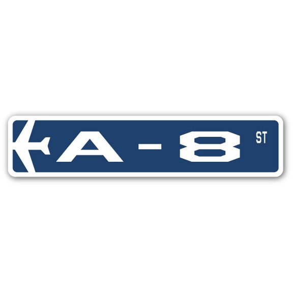 A-8 Street Sign Air Force Aircraft Military | Indoor/Outdoor | 24" Wide