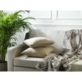 thumbnail image 6 of 3S Brother's Solid Color Cushion Cover Velvet Look Home Décor Throw Pillow Case with Invisible Zipper Set of 2 Pieces for Chair Couch Bedroom & Livingroom Décor Pillowcase - Beige 16"x16" Each, 6 of 9