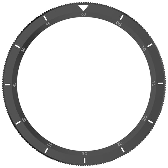 Universal Steel Watch Bezel with Glass Protections Metal Bezel Watch Replacement Bezel Simple Installation for 3/4