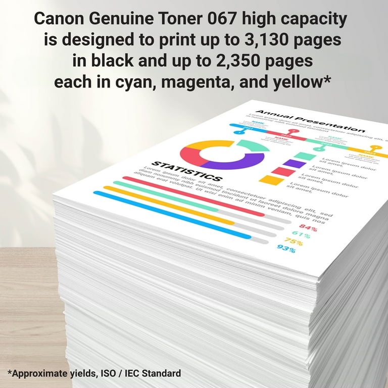 Canon Toner Cartridge 067 H Magenta for Laser Printer Ink, High