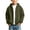Army Green-C, variant on FRSASU Boys Corduroy Full Zip Hoodie Jacket, Kids Long Sleeve Casual Hooded Coat with Kangaroo Pocket for Fall Winter Blue-C
