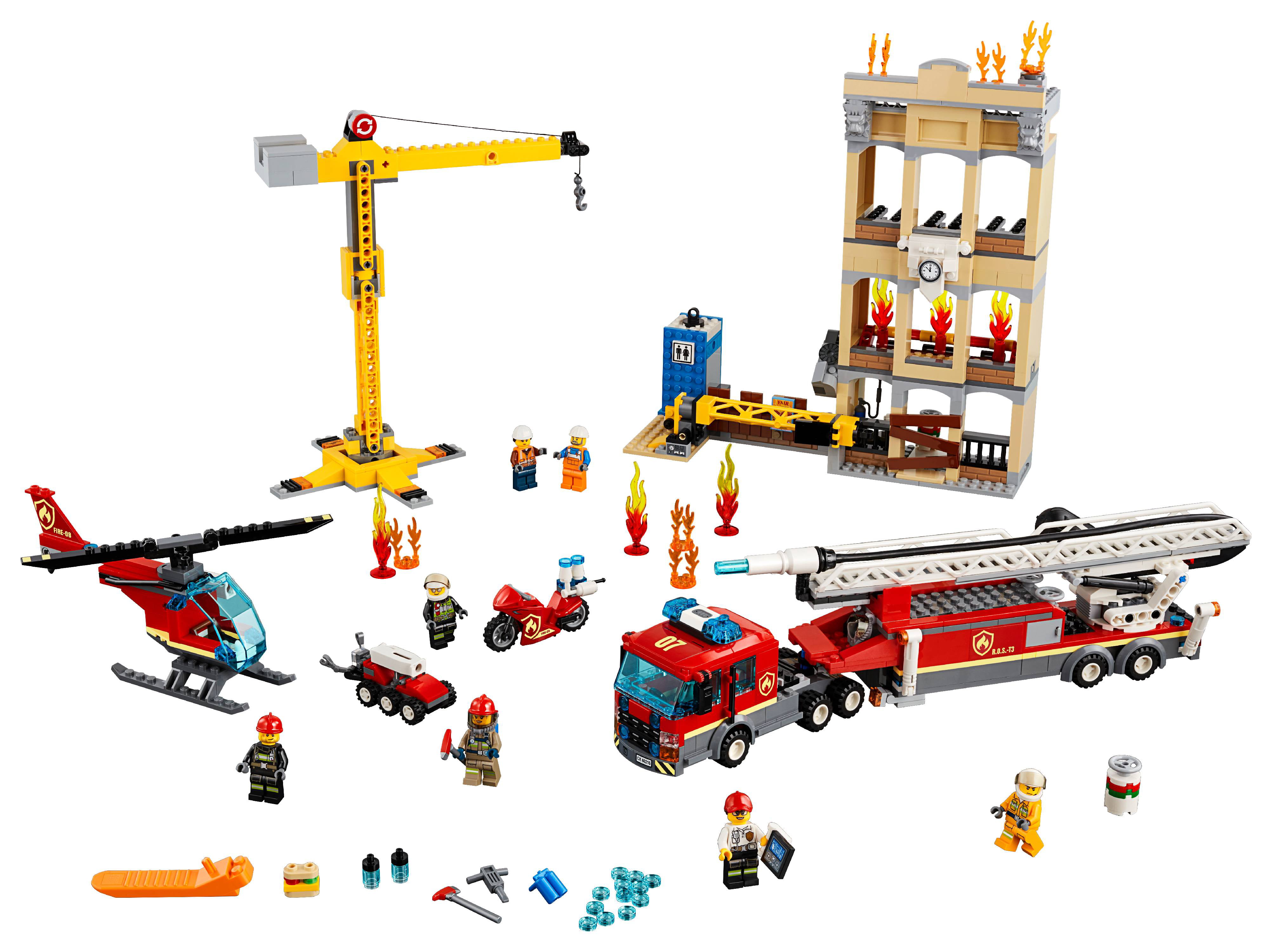 LEGO Fire Brigade 60216 Firetruck and Rescue Toy - Walmart.com