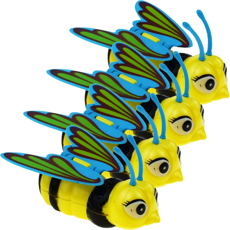 4pcs Funny Wind Up Toys Bee Shaped Children Toys Interesting Kids Playthings Kids Accessory, Size: 14x12x5CM