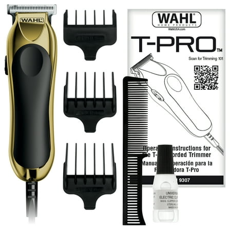 Wahl Clipper T-Pro Corded Trimmer - Trim, Detail, Fade, Outline and Shave for Men