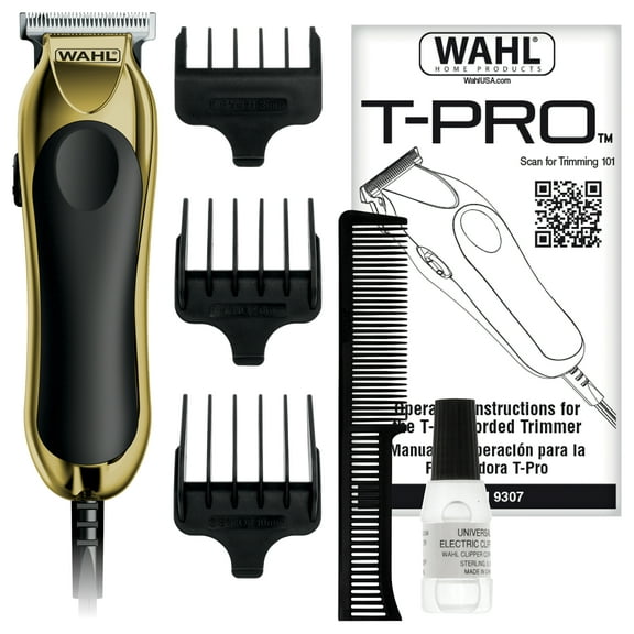 Wahl Clipper T-Pro Corded Trimmer - Trim, Detail, Fade, Outline and Shave for Men