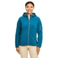 thumbnail image 1 of DP700W Melange Velvet Fleece Hooded Full-Zip - Dark Teal Heathr - Large, 1 of 2