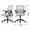 Grey/23.82 x 22.24 x 38.39 inch, variant on Alvantor Ergonomic Office Chair, Lumbar Support, Height Adjustable, Flip-up Armrest, Rocking Mode, 360 Swivel, Conference Room