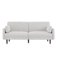 thumbnail image 3 of CHITA Mid-Century Modern Sofa, Fabric Couch for Living Room with Solid Wood Leg, 73''W, Ivory White, 3 of 13