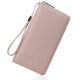 thumbnail image 2 of Cartera de mujer Sincero con bloqueo RFID de cuero cremallera alrededor color rosa, 2 of 5