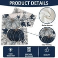 thumbnail image 3 of Fall Thanksgiving Table Runner, Blue Vintage Pumpkin Maple Leaf Decorative Autumn Harvest Seasonal Table Runner for Farmhouse Kitchen Dining Indoor Home Party Decorations 13x72 inches, 3 of 6
