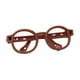 thumbnail image 5 of Gafas de sol artesanales para muñecas, gafas de disfraz, accesorio de vestuario, material PP Caqui, 5 of 9