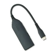 onn USB Type C 3 in 1 Adapter with 4 inch cable