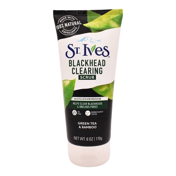 Exfoliante facial St. Ives blackhead claring green tea and bamboo scrub 170 g