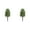 A-2Pcs, variant on Artificial Cedar Trees Set of 2 with Ground Spikes, UV Resistant Cypress Topiary for Outdoor Indoor, Realistic Potted Greenery for Front Porch Garden Entryway Patio Decor 15.7x23.6 Inch